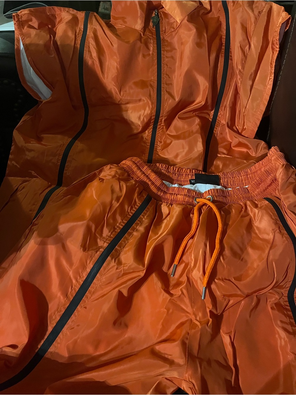 RARE Tru3 Stori 2XL Neon Orange Convertible Zip Track Set Limited Drop NWT